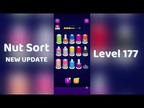 🧩 Nut Sort Level 177 Walkthrough | Step-by-Step Guide 🎮 | Mini Boss