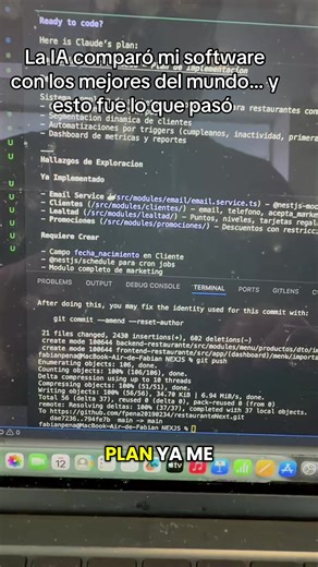 Le pedí a una IA que comparara mi software de restaurantes y bares contra los mejores sistemas del mundo. Me dio porcentajes reales, me dijo en qué nivel estoy y me sugirió 12 mejoras clave para competir a nivel global. Ya desarrollé la primera mejora usando Claude. Así se construye software serio: midiendo, mejorando y ejecutando. Si estás creando un SaaS, esto te va a abrir los ojos. ⸻ 🔖 HASHTAGS #SoftwareDeRestaurante #SaaSBuilder #Programador #EmprendedorTech #FabianDev