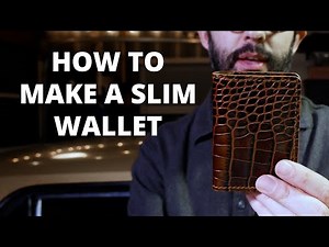 How to Make a Slim Wallet. PDF Template
