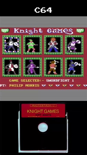 I think a friend gave me this game. I was probably 12 or 13, and at that point in my life I loved knights. I mean really loved them. Only a few years earlier, when I was about seven, I had been to England and saw a lot of incredible armor in castles, including the Tower of London, which I would end up visiting again many years later. That stuff lodged itself deep in my brain. So yeah, medieval combat was very much my thing. Knight Games absolutely scratched that itch. It is a collection of joust