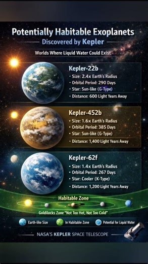habitable zone exoplanet #facts #space #kepler186f #reels