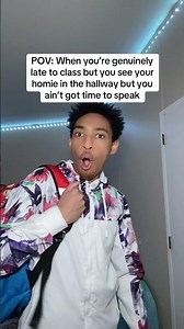 POV: Your late to class but see bro in the hall😂 | #fyp #relatable #school #viral #funny #shorts