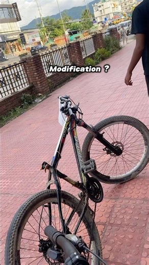 Cycle modified 🔥 | new hydraulic brake installed 💥 #cyclemodification #mtb #stunt #ytshorts