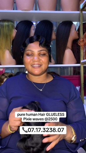 Another cute pixie wit waves 🥰#humanpixie #pixiewigs #valwigs