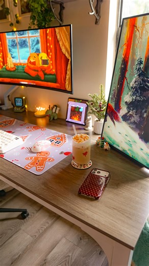 Ash 𐂂☽ ☘︎︎ ♡︎ on Instagram: "With setups being so “trendy” right now, it’s easy to feel behind. If you’re starting your 2026 build, remember: every “perfect” setup started messy 🤎 #desksetup #pcsetups #gamingsetup #pcbuilding desk setup | gaming setup | pc setup | setup inspo |"