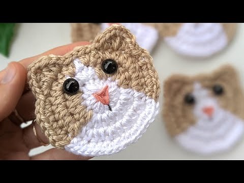Crochet Cat (Kitty) Face