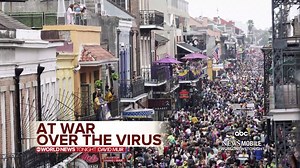 AT WAR OVER THE VIRUS: Tom Llamas reports as coronavirus cases here continue to spike, with New York now the U.S. epicenter and President Trump raising questions from some after saying he "would love" to have the country re-opened for business by Easter Sunday. https://abcn.ws/3atdq0k | ABC World News Tonight with David Muir