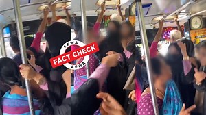 Fact Check: Video doesn't show Muslim students demanding Hindu woman to wear burqa