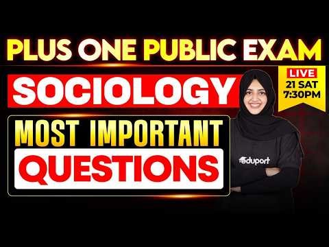 Plus One Sociology most important questions| Eduport Plus One