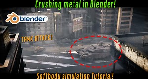 Crush metal in Blender 3d: Blender destruction tutorial! [$]