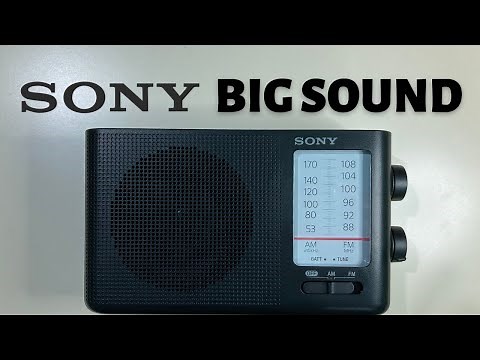 Sony ICF-19 AM FM Portable Radio Unboxing and Review