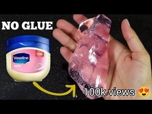 ASMR🎧DIY No Glue,No borax Noflour. Only Water,Sugar,Vaseline Slime💥| EasySlime Tutorials &Recipes 💫