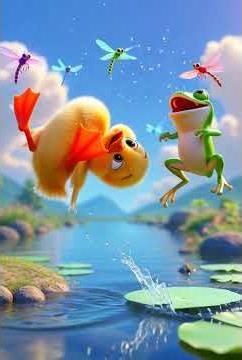 Happy Baby Duck & Frog 🦆🐸 | Cute Pond Cartoon | Star Toons Shorts