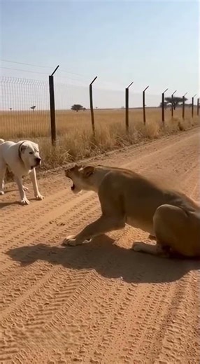 This Dog is Fearless! Alabai Stands Ground Against Lion 😱