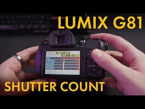PANASONIC LUMIX G81 Shutter Count | Auslösungen auslesen