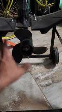 Showing a viewer the hydrofoils I use on my outboards.