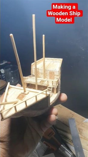 Making coconut shell & Wooden Ship Model #craftideas #handmade #artandcraft #diycrafts #shipmodeling