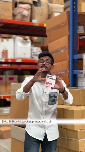 🖨️ Mini Pocket Printer with Roll | Portable Bluetooth Printer ✨ #DeoDap