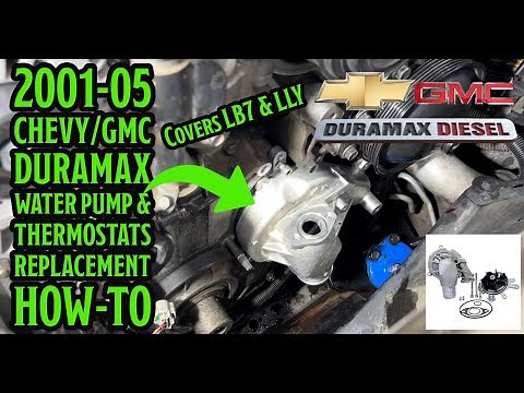 2001-05 Chevy & GMC Duramax Diesel Water Pump & Thermostats Replacement How-To