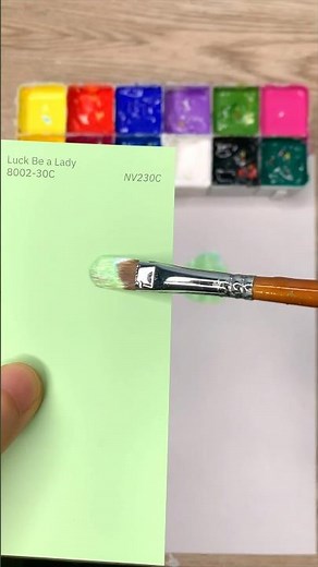 Mint Green Color Mixing Match Challenge #mint #green #yellow #white