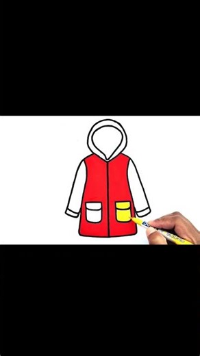 #how to draw easy jacket drawing