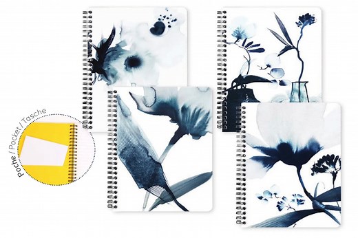 Clairefontaine Inkebana A5 Wirebound Notebook - Lined with Dividers - The Goulet Pen Company