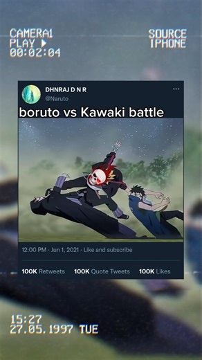 boruto versus kawaki battle #naruto #anime