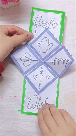Diy folding cards ♠️/ 2min craft ideas 💡💡 Artful DIY (PavikaCraftyCreation ♥️🥰)&£+£(£:£+£(£