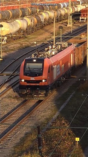 Anfahrt BBL Logistik Eurodual Hochboardwagen mit Schotter beladen Karlsruhe Güterumgehungsgleis