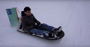 No hills required for this DIY electric air sled