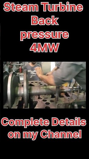Staem Turbine Back pressure 4MW Complete knowledge details