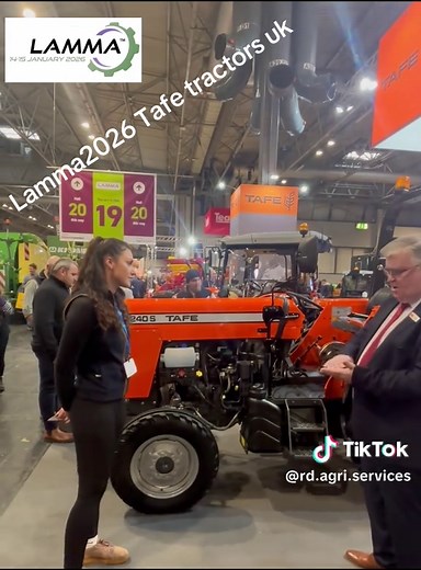 New Tafe 240s tractor at LAMMA 2026 Key features and differences from older models Great yard and scraper tractors fantastic reliability A British dairy farming staple available from RD Agri #lamma #interview #farmtok #necbirmingham #fyp @Comvex Machinery @LAMMA Show LAMMA365