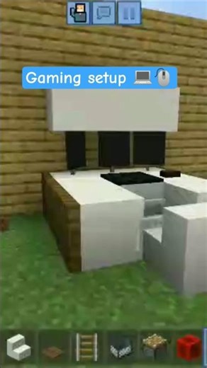 HOW TO MAKE A NEW GAMING SETUP 💻🖱️ IN MINECRAFT 😁 #minecraft #minecraftjavaedition #minecraftlive