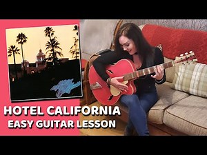 Hotel California by The Eagles, easy guitar lesson and tutorial