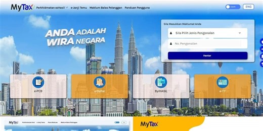 Login e-Filing 2026 & Cara Daftar MyTax Kali Pertama