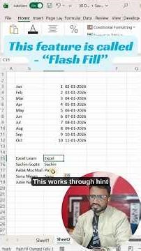 #shorts Day 5 | 🚫 Stop Typing Manually🥴 Excel AutoFill & Flash Fill 🔥 #excel #excelforbeginners