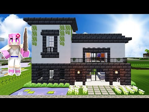 CÓMO HACER UNA CASA CON PIZARRA PROFUNDA| CÓMO CONSTRUIR Y DECORAR EN MINECRAFT #44