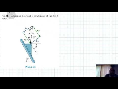 2–32 Force Vector (Chapter 2: Hibbeler Statics) Benam Academy