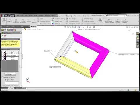 SOLIDWORKS Tutorial - Using "Save Bodies" for Isolating Weldment Components
