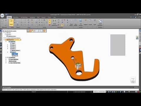 How to Align Holes Using Synchronous Technology in Solid Edge