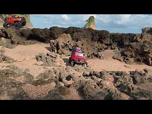 Mud, Power, and Grit: Red RC Car Takes Off-Road to the Extreme,Rc RED Beach Power 18