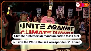 1.4K views · 57 reactions | Demonstrators outside the White House Correspondents’ Dinner demanded President Joe Biden keep his word to end drilling on federal lands during a protest in Washington, D.C. | Reuters | Facebook