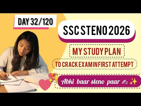 SSC STENOGRAPHER 2026| DAY 32/120 | Rani Mam + Parmar Sir + Anubhav Sir+ Nimisha mam = Selection? 🎯