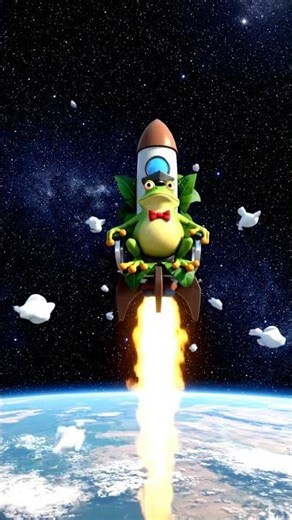 Breaking News: A Frog Accidentally Goes to Space 🚀🐸 | Funny AI Cartoon