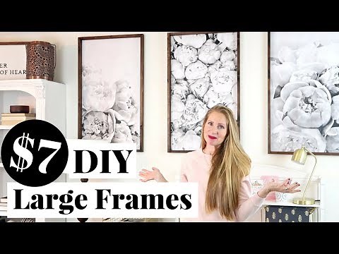 DIY Engineer Print Frame only $7 EACH! | Decorating on a Small Budget