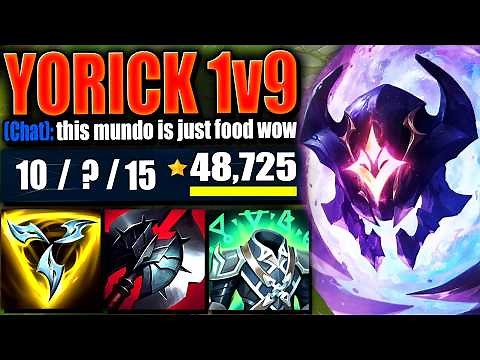Meet the Best Yorick Build to literally 1v9 CARRY in Master Elo ~ OP DMG & SUSTAIN | s15 Gameplay