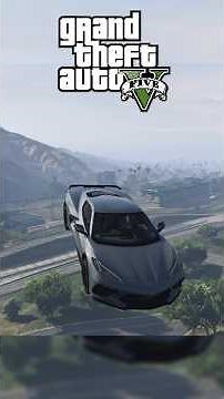 Chevrolet Corvette C8 INSANE Stunt in GTA 5 😱 #GTA5 #Stunt #Shorts