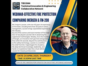 Part-1 l Inergen vs FM-200: Effective Fire Protection Explained | TIECONN Webinar l Inergen System
