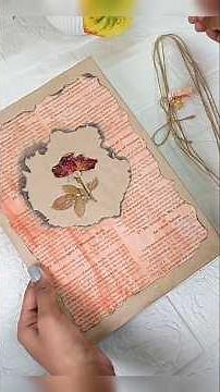 vintage diary making ideas🍂🤎#diy #craft #viral #handmade #ytshorts #shorts #trending