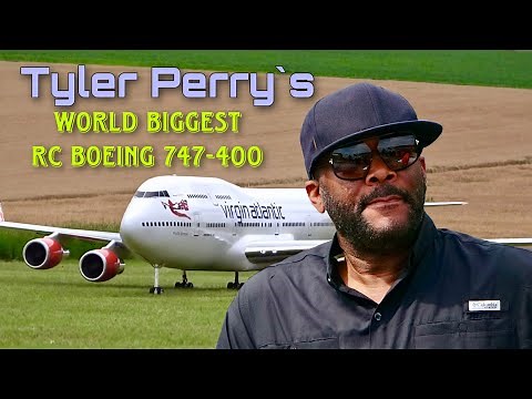 TYLER PERRY’S GIANT AND BIGGEST RC BOEING 747-400 OF THE WORLD | Virgin Atlantik Airways